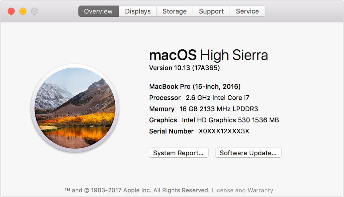 apple service diagnostic for mac sierra version 10.13.6